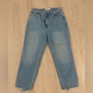 Abercrombie & Fitch Women’s Curve Love Ultra High Rise Ankle Straight Jeans